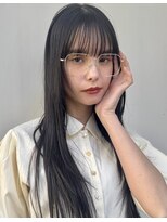 ベル 銀座5丁目店(Belle)&nbsp;ぱっつん前髪×黒髪ストレートヘア