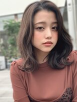 ラヴェストバイフレイスウェル(LOVEST by frace well)&nbsp;似合わせカットのミディアムヘア