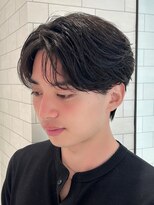 オーシャントーキョー 仙台(OCEAN TOKYO)&nbsp;ニュアンスパーマショートセンターパートツーブロック毛流れ仙台