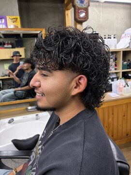 ファクトリーバーバーショップ(FACTORY barber shop) マレットヘア