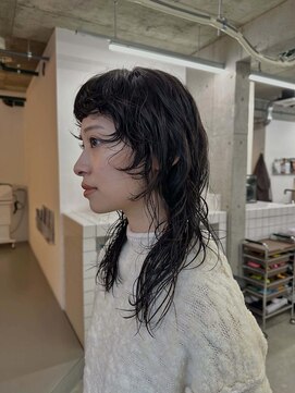 テンション(tension) ウルフレイヤーカットスパイラルパーマ札幌大通駅バスセンター駅