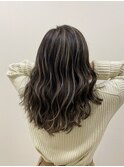 【marshu】グレージュ×海外ハイライト#白髪ぼかしカラー