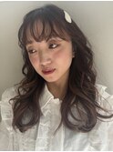 ダークパープル/ナチュラルショート/ミルクブラウン/夏/一宮