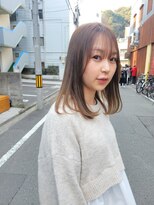 ツイギー 宮西店(TWiGGY) ミディアム×くすみベージュ