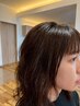 [髪を結ぶ方に最適]顔周り、前髪縮毛矯正＋カット￥11000～￥13200(範囲で変更)