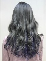 アズール 草加(azule)&nbsp;ヘルシーレイヤー　グレージュ×インナーカラー（バイオレット）