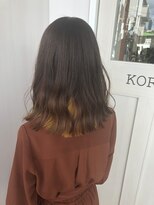 コレロ ヘアー(KORERO hair)&nbsp;インナーカラー×イエロー