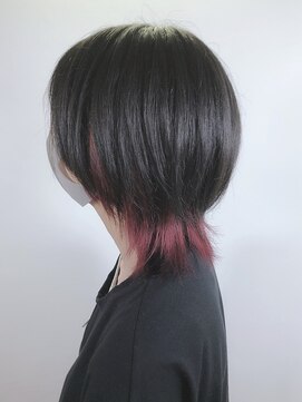 アカ(ACA) 【ACA】マッシュウルフインナーカラー