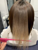 アルコイリスバイドールヘアー(ARCOIRIS by Dollhair)&nbsp;ダークアッシュストカール暖色系カラーグラボブ都島髪質改善大阪