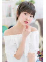 大人かっこいいダークグレージュ小顔マッシュショートb1