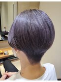 パープルグレー★ハンサムショート
