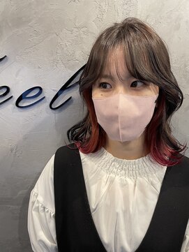 フィール バイ エミタス(Feel by emi+) ヨシンモリ、インナーカラー◎10代20代30代