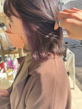 ココロカラ(Cocorokara) インナーカラーデザインカラーボブ