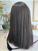 暗髪オリーブグレージュ