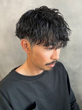 ザ マイル(The mile) 波巻きツイストスパイラルパーマメンズカットツーブロック