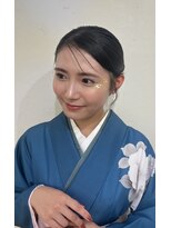 フェリーチェ(Felice)&nbsp;袴ヘアメイク　卒業式ヘアメイク　金箔メイク　着付け