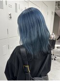 light blue × ends black