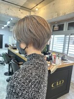 シールドヘアー 沖縄 新都心(C'LD Hair)&nbsp;【C’LD 】ミルクティーベージュ/ショートカット/ショート