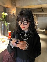 リール(rire)&nbsp;デザインカラーレイヤーカットウェットヘア夏オリーブベージュ