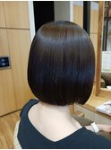 大人気！切りっぱなしワンレングスボブ