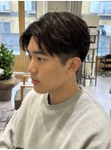 ダークアッシュ/ニュアンスパーマ/韓国マッシュ/スペインカール