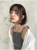 ふんわりボブで柔らかい印象に