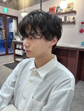 ルックアット(Look at) 【Look at】20代30代40代クリームパーマニュアンスマッシュ