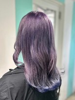 マティーナ ヘアー 池袋(Matina hair) 【ラベンダーカラー×裾カラー×ブルー】池袋美容室