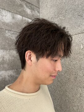 ニアウ 伊勢崎連取店(Niau) メンズマッシュフェザーパーマメンズパーマ