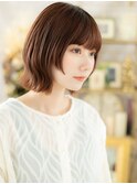 ぱっつん前髪ウルフミディアムくびレイヤーc7志木20代30代40代
