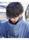 天神波巻きスパイラルパーマ波巻きパーマプードルパーマ強め20代