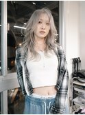 Layer cut / white blond【Steed/立川】