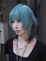 クペウ ローウェン(cope'u ROWEN)&nbsp;渋谷/ウルフカット レイヤー デザインカラー ルーツカラー