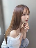 「髪質改善ストレート×艶ラテカラー【MIRiM栄矢場町】