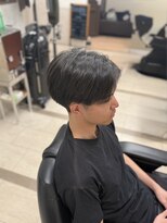 オアゾバーバー(OAZO BARBER)&nbsp;ナチュラルセンターパート/パーマ/刈り上げ/ツーブロ/メンズ