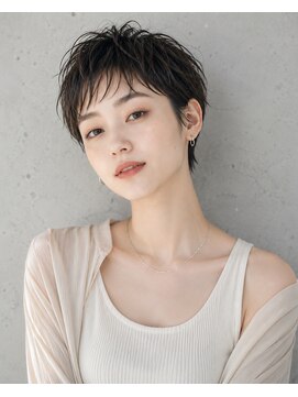 ヘアーズベリー 春日原店(hairs BERRY) 襟足すっきり・透明感グレージュ・小顔ハンサムショート