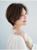 前髪なし大人ショートボブ30代40代50代 【AIN.表参道】川原大地