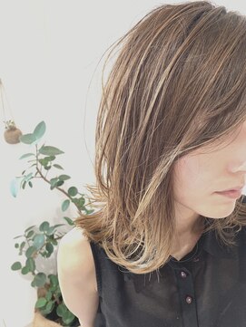 トハユ(TOHAYU) バレイヤージュ、ミディアムレイヤー