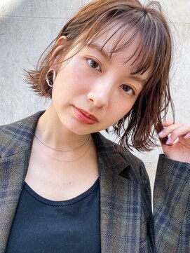 シエナ 渋谷(Siena) Siena　ハニーブラウン×シースルーバング