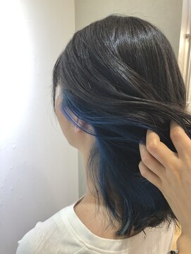 エイト 沖縄豊崎店(EIGHT toyosaki) 【EIGHT 豊崎】お客様スタイル_インナーカラーブルー