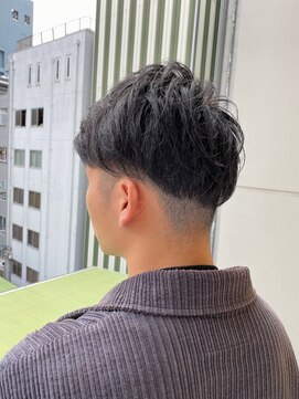 ロンド ストラーダ 心斎橋(Lond strada) 【津賀涼】お客様photo☆刈り上げツーブロック七三ショート☆