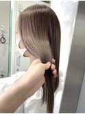 【Lilley稲永麻衣】髪質改善トリートメント+グレージュ天神/今泉