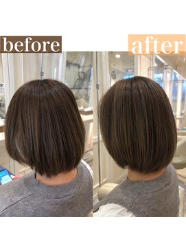 リメル 奥沢自由が丘店(Remel) 脱白髪染め　艶髪白髪ぼかしハイライト