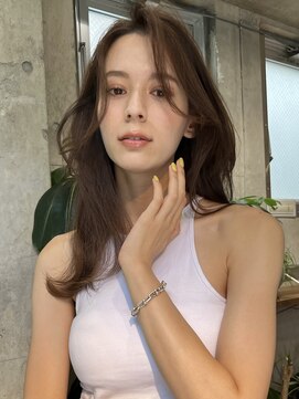 サイン 表参道(SIGN) バレイヤージュハイライトカラーインナーカラーレイヤーカット