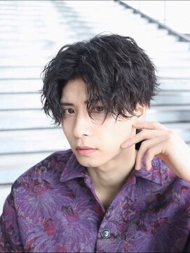 エデアンホンテン メンズサロン(EDEAN 本店 (旧:EDEAN 上通)) ツイストスパイラルセンターパート ツーブロック メンズパーマ