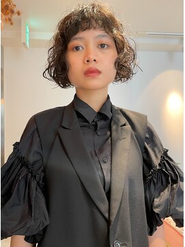 ドーター(daughter) 【daughter 尾花】顎ラインボブパーマ