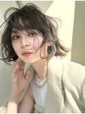 【修】20代30代40代◎透明感カラー×韓国切りぱなしボブ