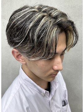 ダズルヘアーエイチ(DAZZLE hair H) センターパート×メッシュ