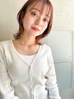 レニーバイエース(LANY by ACE)&nbsp;LANY横浜　大人かわいいくびれボブ×オレンジブラウン