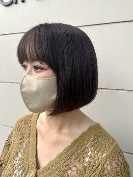 ファースト 長町店(first) 顎下切りっぱなしボブ